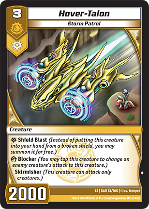 Kaijudo | Hover-Talon - Level 3 (13GAU) | The Nerd Merchant