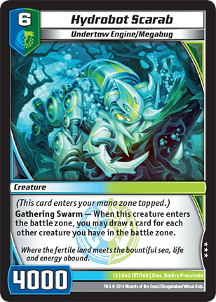 Kaijudo | Hydrobot Scarab - Level 6 (13GAU) | The Nerd Merchant