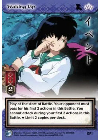 InuYasha TCG | Waking Up (Foil) - Promo #OP1 | The Nerd Merchant