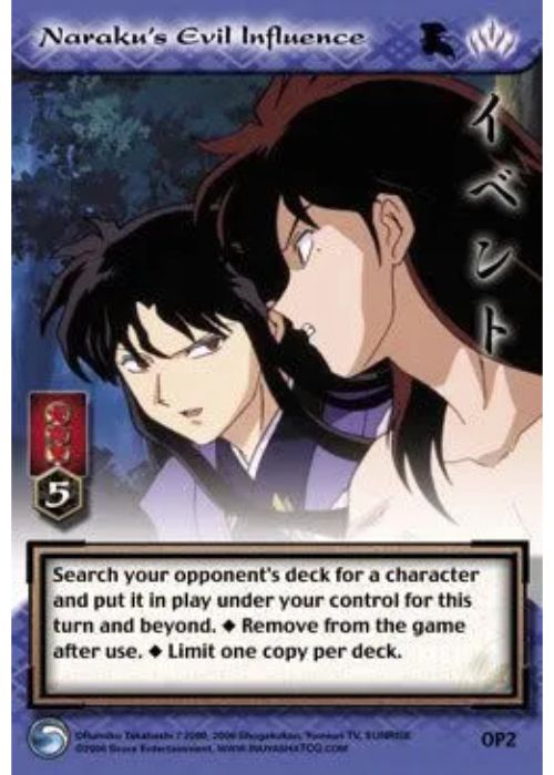 InuYasha TCG | Naraku's Evil Influence (Foil) - Promo #OP2 | The Nerd Merchant