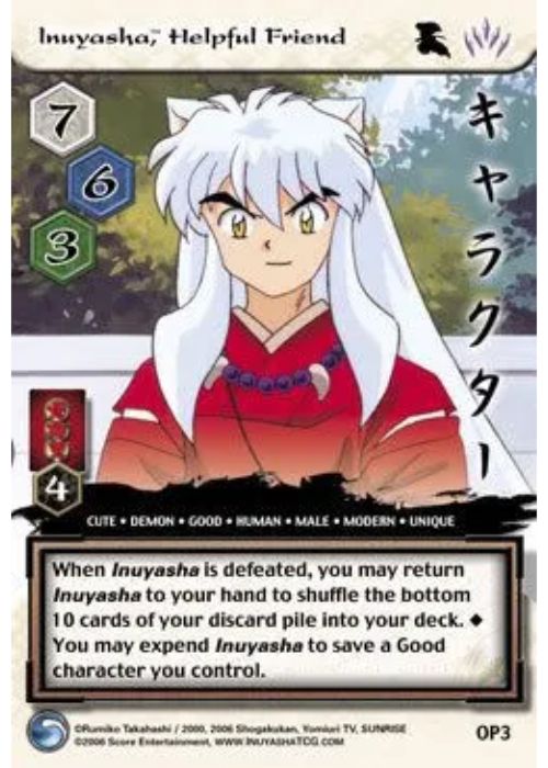 InuYasha TCG | Inuyasha Helpful Friend (Foil) - Promo #OP3 | The Nerd Merchant