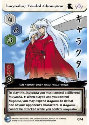 InuYasha TCG | Inuyasha Feudal Champion (Foil) - Promo #OP4 | The Nerd Merchant