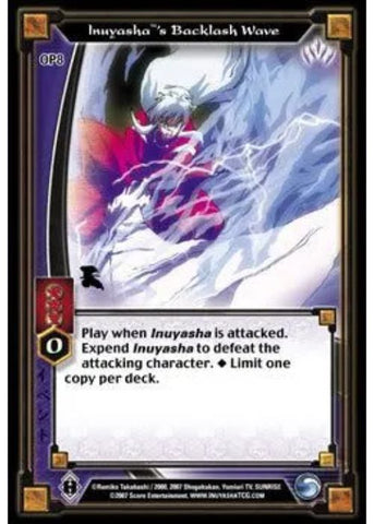 InuYasha TCG | Inuyasha's Backlash Wave (Foil) - Promo #OP8 | The Nerd Merchant