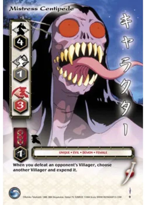 InuYasha TCG | Mistress Centipede - Tetsusaiga 1st Ed #9 | The Nerd Merchant