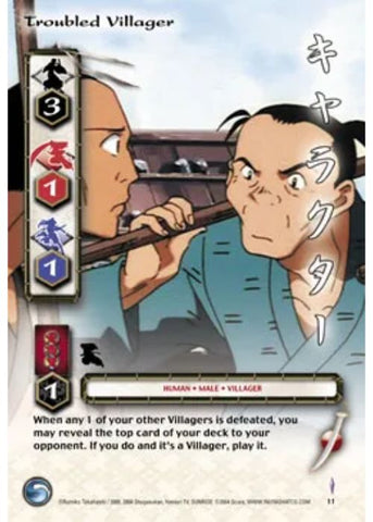 InuYasha TCG | Troubled Villager - Tetsusaiga 1st Ed #11 | The Nerd Merchant