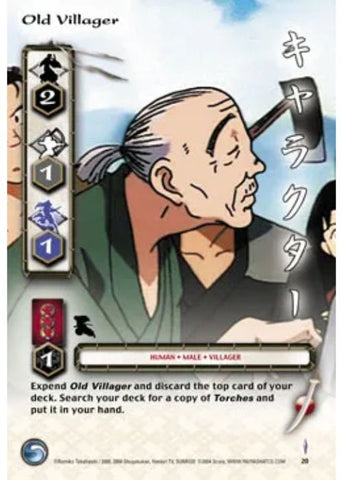 InuYasha TCG | Old Villager - Tetsusaiga 1st Ed #20 | The Nerd Merchant