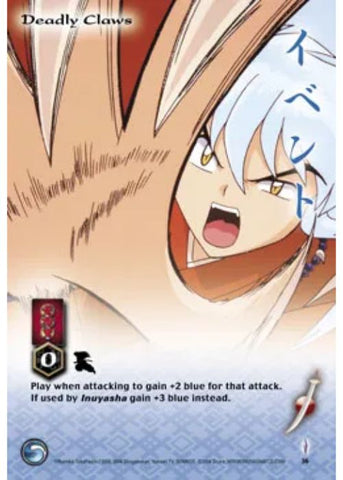 InuYasha TCG | Deadly Claws - Tetsusaiga 1st Ed #36 | The Nerd Merchant