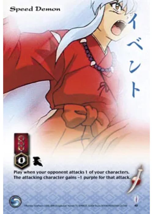 InuYasha TCG | Speed Demon - Tetsusaiga 1st Ed #40 | The Nerd Merchant