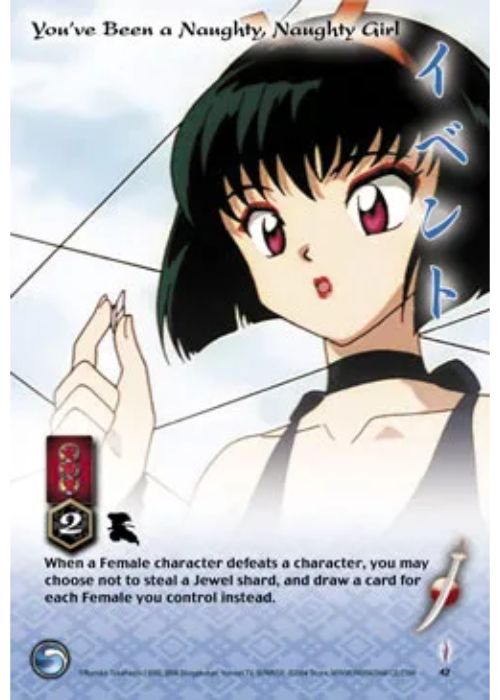 InuYasha TCG | You've Been a Naughty Naughty Girl - Tetsusaiga 1st Ed #42 | The Nerd Merchant
