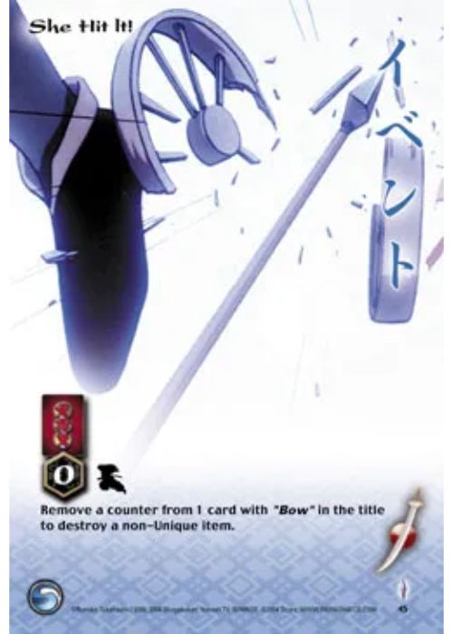 InuYasha TCG | She Hit It! - Tetsusaiga 1st Ed #45 | The Nerd Merchant