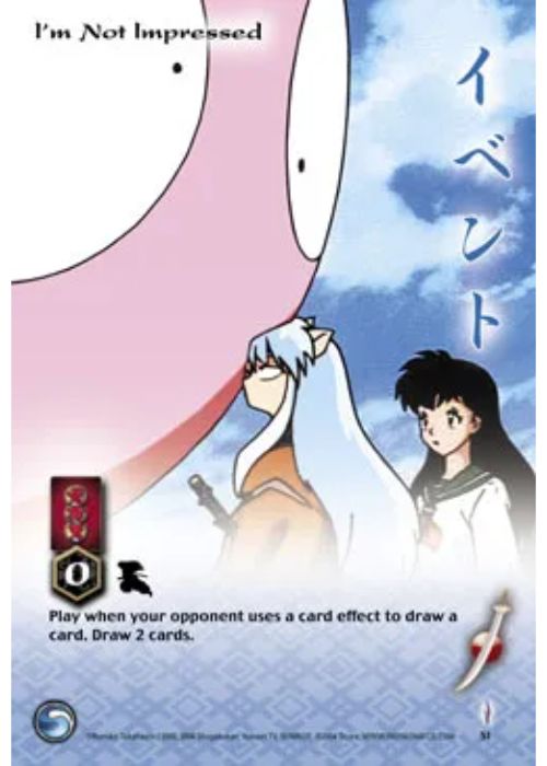 InuYasha TCG | I'm Not Impressed - Tetsusaiga 1st Ed #51 | The Nerd Merchant