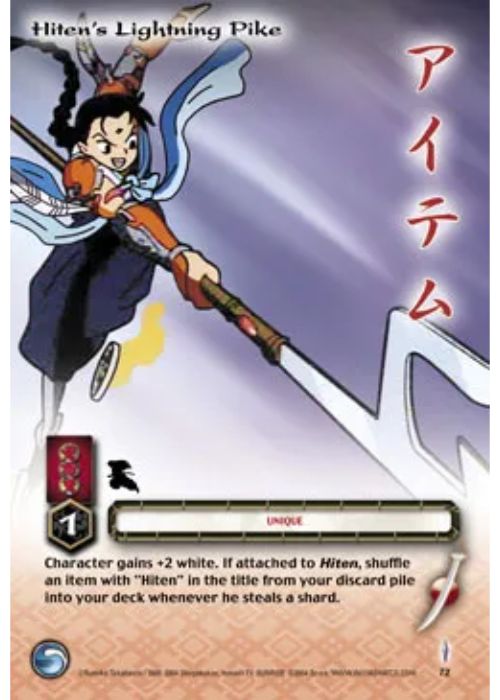 InuYasha TCG | Hiten's Lightning Pike - Tetsusaiga 1st Ed #72 | The Nerd Merchant