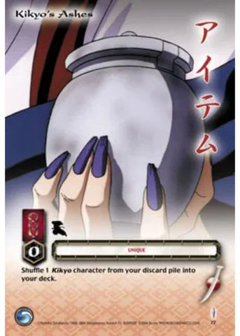 InuYasha TCG | Kikyo's Ashes - Tetsusaiga 1st Ed #77 | The Nerd Merchant