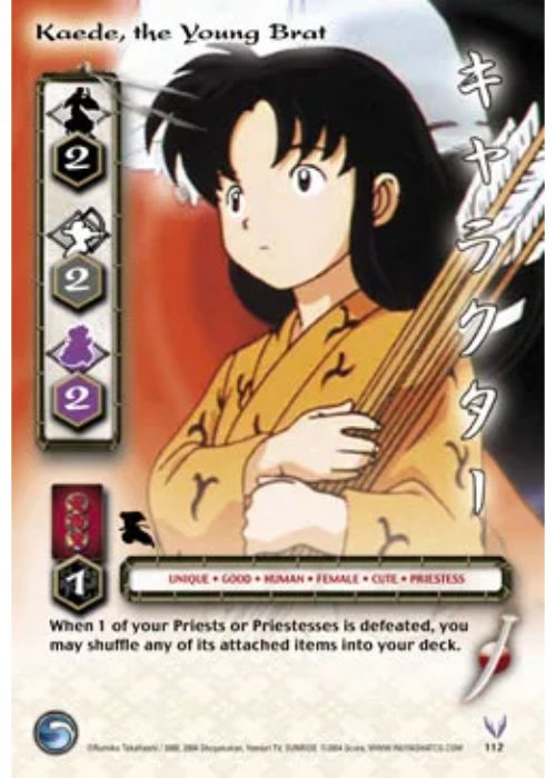 InuYasha TCG | Kaede The Young Brat - Tetsusaiga 1st Ed #112 | The Nerd Merchant