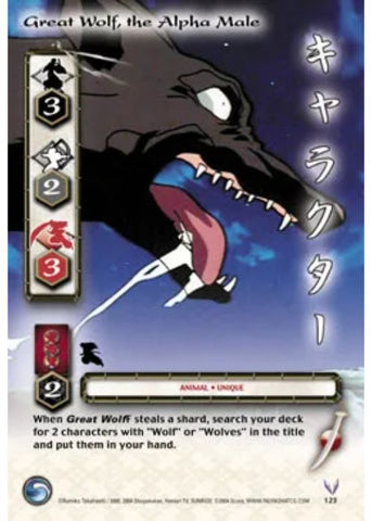 InuYasha TCG | Great Wolf The Alpha Male - Tetsusaiga 1st Ed #123 | The Nerd Merchant