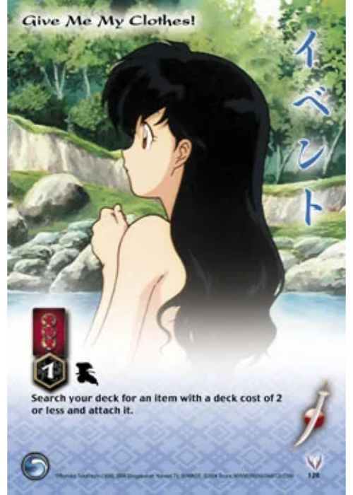 InuYasha TCG | Give Me My Clothes! - Tetsusaiga 1st Ed #128 | The Nerd Merchant