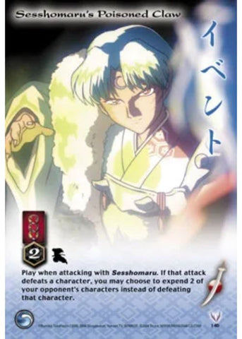InuYasha TCG | Sesshomaru's Poisoned Claw - Tetsusaiga 1st Ed #140 | The Nerd Merchant