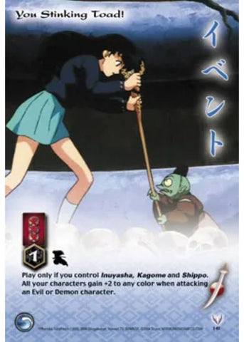 InuYasha TCG | You Stinking Toad! - Tetsusaiga 1st Ed #141 | The Nerd Merchant