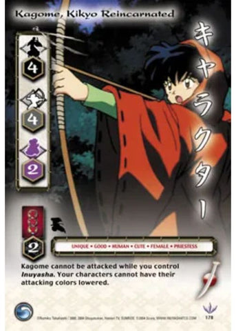 InuYasha TCG | Kagome Kikyo Reincarnated (Foil)  - Tetsusaiga 1st Ed #178 | The Nerd Merchant