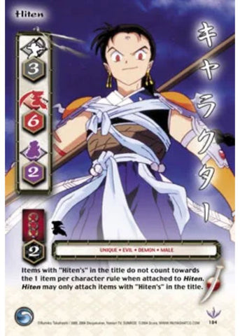 InuYasha TCG | Hiten Demon Warrior (Foil)  - Tetsusaiga 1st Ed #184 | The Nerd Merchant