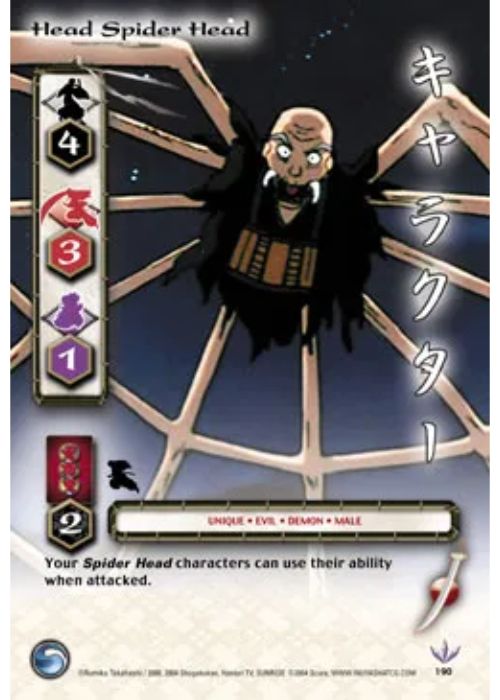InuYasha TCG | Head Spider Head   (Foil)  - Tetsusaiga 1st Ed #190 | The Nerd Merchant