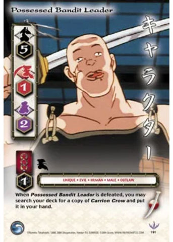 InuYasha TCG | Possessed Bandit Leader (Foil)  - Tetsusaiga 1st Ed #191 | The Nerd Merchant