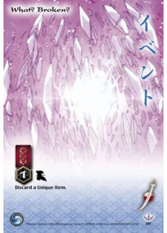 InuYasha TCG | What? Broken? (Foil)  - Tetsusaiga 1st Ed #202 | The Nerd Merchant