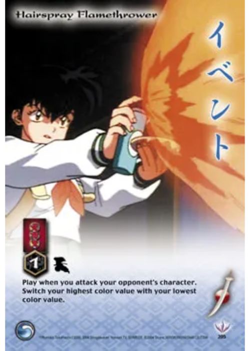 InuYasha TCG | Hairspray Flamethrower (Foil)  - Tetsusaiga 1st Ed #205 | The Nerd Merchant