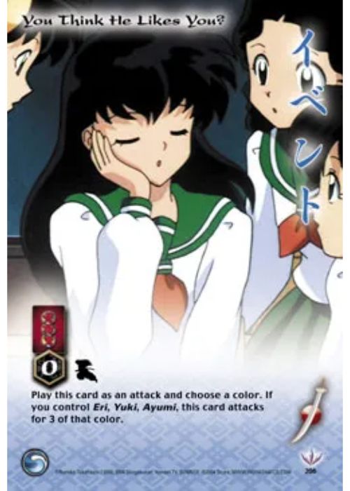 InuYasha TCG | You Think He Likes You? (Foil)  - Tetsusaiga 1st Ed #206 | The Nerd Merchant