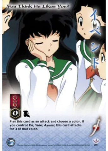 InuYasha TCG | You Think He Likes You? (Foil)  - Tetsusaiga 1st Ed #206 | The Nerd Merchant