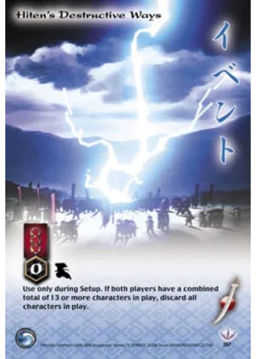 InuYasha TCG | Hiten's Destructive Ways (Foil)  - Tetsusaiga 1st Ed #207 | The Nerd Merchant