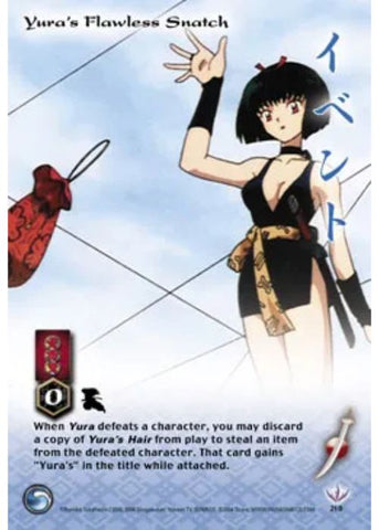 InuYasha TCG | Yura's Flawless Snatch (Foil)  - Tetsusaiga 1st Ed #210 | The Nerd Merchant