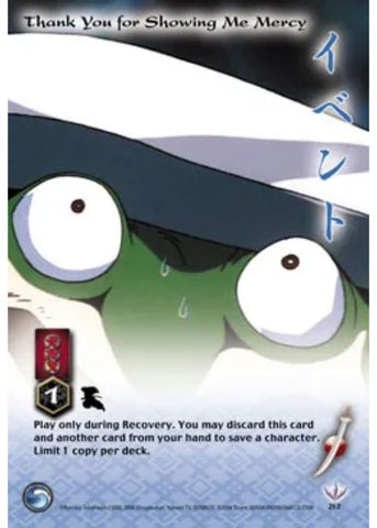 InuYasha TCG | Thank You for Showing Me Mercy (Foil) - Tetsusaiga 1st Ed #212 | The Nerd Merchant