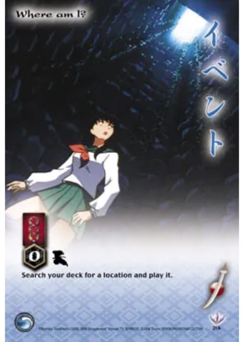 InuYasha TCG | Where Am I? (Foil)  - Tetsusaiga 1st Ed #216 | The Nerd Merchant