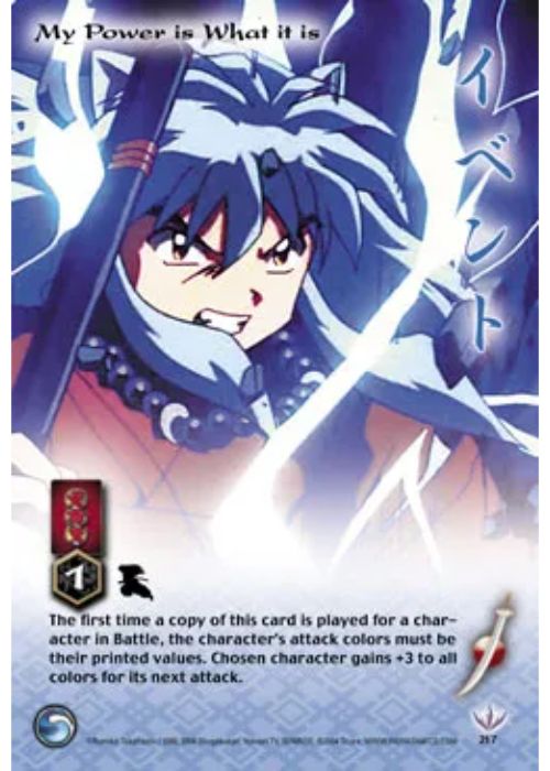 InuYasha TCG | My Power is What it is (Foil)  - Tetsusaiga 1st Ed #217 | The Nerd Merchant