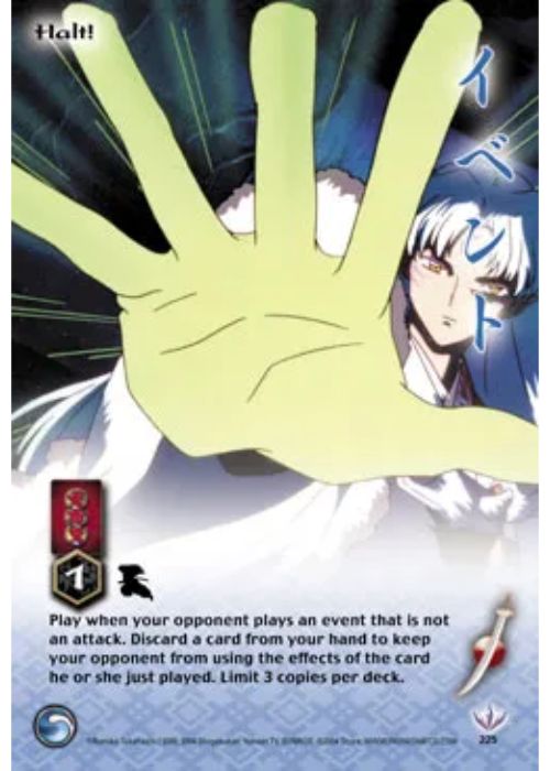 InuYasha TCG | Halt! (Foil)  - Tetsusaiga 1st Ed #225 | The Nerd Merchant