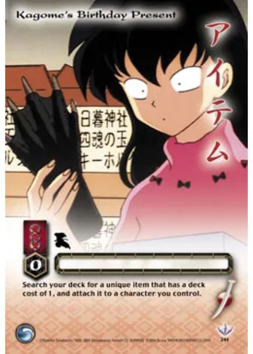 InuYasha TCG | Kagome's Birthday Present (Foil)  - Tetsusaiga 1st Ed #244 | The Nerd Merchant