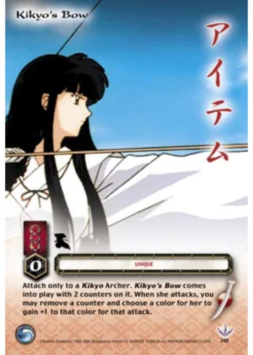 InuYasha TCG | Kikyo's Bow (Foil)  - Tetsusaiga 1st Ed #245 | The Nerd Merchant