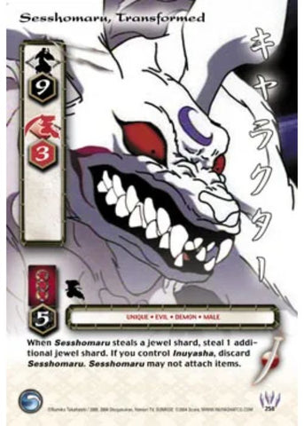 InuYasha TCG | Sesshomaru Transformed (Foil)  - Tetsusaiga 1st Ed #258 | The Nerd Merchant