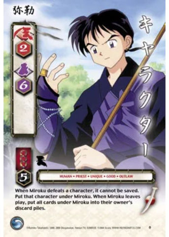 InuYasha TCG | Miroku (Foil)  - Tetsusaiga 1st Ed #0 | The Nerd Merchant