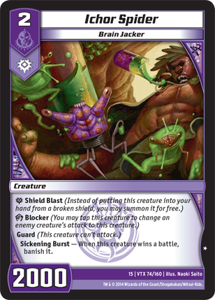 Kaijudo | Ichor Spider - Level 2 (15VTX) | The Nerd Merchant