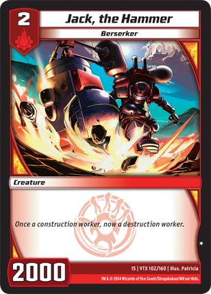 Kaijudo | Jack, the Hammer - Level 2 (15VTX) | The Nerd Merchant