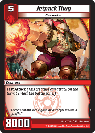 Kaijudo | Jetpack Thug - Level 5 (15VTX) | The Nerd Merchant