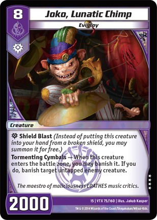 Kaijudo | Joko, Lunatic Chimp - Level 8 (15VTX) | The Nerd Merchant