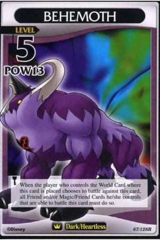 Kingdom Hearts TCG | Behemoth (Level 5) - A Darkness Awakened (67/128) | The Nerd Merchant