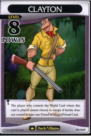 Kingdom Hearts TCG | Clayton (Level 8) - A Darkness Awakened (78/128) | The Nerd Merchant