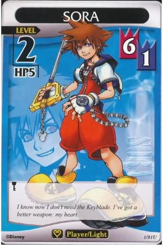 Kingdom Hearts TCG | Sora (level 2) - Light and Darkness (1/91) | The Nerd Merchant