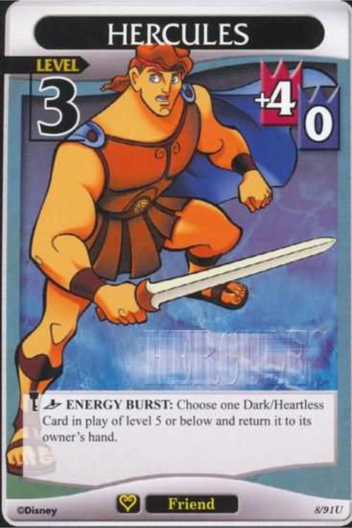 Kingdom Hearts TCG | Hercules (level 3) - Light and Darkness (8/91) | The Nerd Merchant