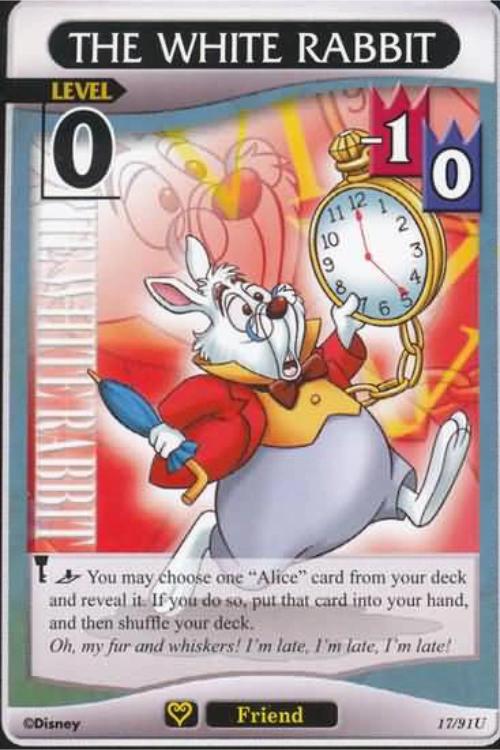 Kingdom Hearts TCG | The White Rabbit (level 0) - Light and Darkness (17/91) | The Nerd Merchant
