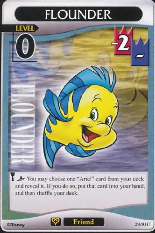 Kingdom Hearts TCG | Flounder (level 0) - Light and Darkness (24/91) | The Nerd Merchant